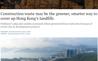 I commented on construction waste management public policies in Hong Kong, featured in South China Morning Post (SCMP)