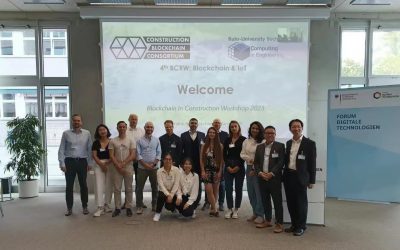 Prof. Lu delivered a keynote speech on “Blockchain and IoT-enabled Supply Chain Management for MiC“ on the ”4th Blockchain in Construction Research Workshop (BCRW 2023)” 28 – 30 August 2023 | Forum Digital Technologies, Berlin