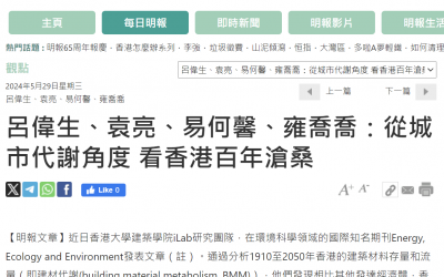 从城市代谢角度 看香港百年沧桑