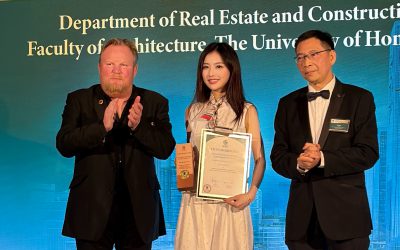 Congratulations to Wendy Gao who received the Young Civil Engineer Surveyor of the Year (2026) from the Chartered Institution of Civil Engineering Surveyors (CICES) (UK) (英国特许土木工程测量师学会 年度青年土木工程测量师)!