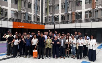 Receiving a group of European students led by Prof. Martina Huemann to visit Light Public Housing projects on 20 April 2026.